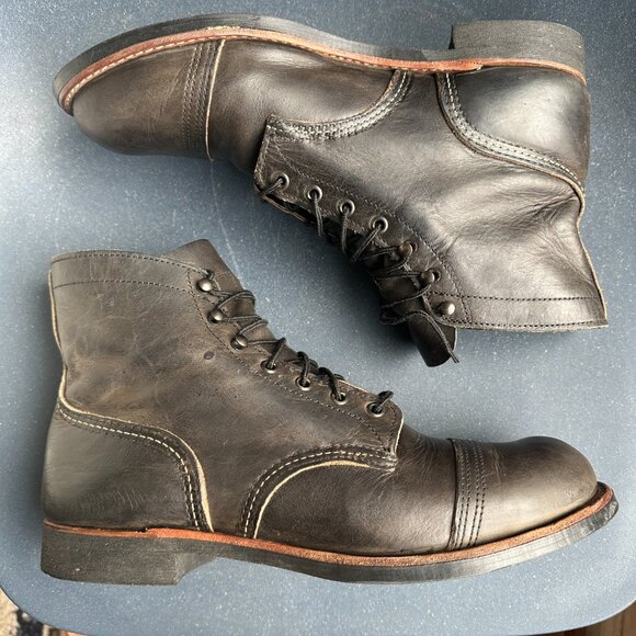 Red Wing Heritage Iron Ranger 8086 - Charcoal Rough & Tough - Men's 11.5 D - Picture 10 of 11